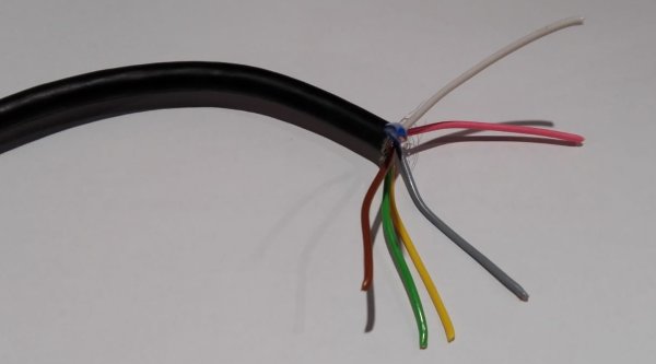 Kabel für Aussensirene Direktanschluß - Steuerleitung abgeschirmt 7x 0,75mm²